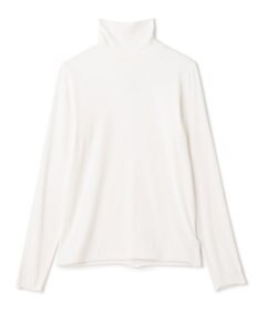 UNFILO 【暖かさ＆着心地の良さで大ヒット】コットンカシミヤ タートルネックカットソー