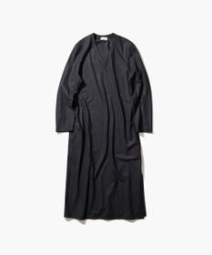 ATON MERINO COLLEGE JERSEY | Vネックドレス