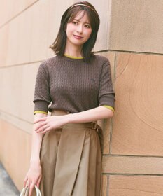 ANY SIS ケーブルニット プルオーバー