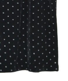 YECCA VECCA グリッタードットベロアナロースカート