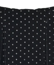 YECCA VECCA グリッタードットベロアナロースカート