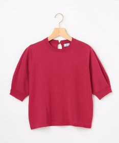 組曲 シアー ニット５分袖 プルオーバー