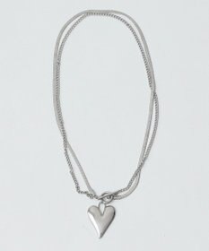 WEGO Lハートモチーフ2連ネックレス