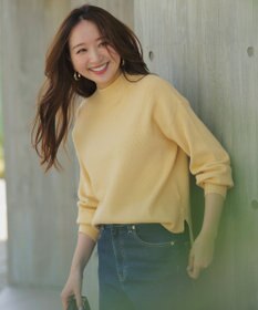 ANY SIS CICA加工 ビューティ畔ボトルネック ニット