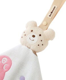 MIKI HOUSE HOT BISCUITS 6重織ガーゼ　マスコットラトル