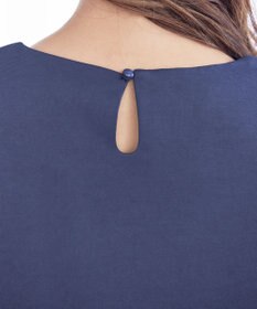 Tiaclasse L 【洗える】サイドリボンポンチチュニック