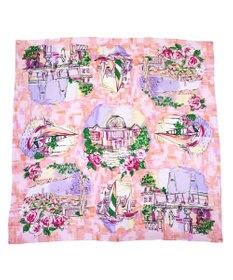 Marca ＜春の新色！＞【伝統横濱スカーフ】リゾートランド 大判 シルクツイル スカーフ