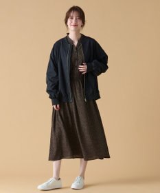 ANY 【洗濯機可能/撥水】MA-1 ギャザーブルゾン