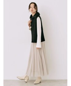 earth music&ecology ハーフジップニットベスト