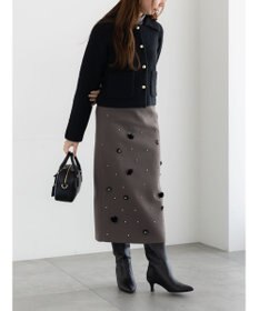 Te chichi ビジューデザインナロースカート《2025winter catalog item》