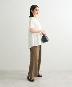 Green Parks ・ｓｗｉｎｇ　ｂｙ　リブカットソーイージーパンツ