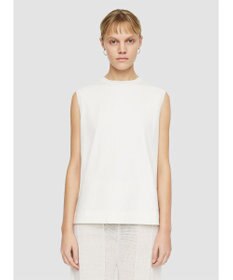 JOSEPH 【洗える】マーセライズコットン　ラウンドネックタンクトップ