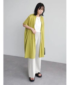 Green Parks インド綿 　ギャザー５分袖チュニック