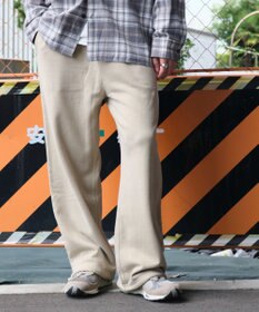 WEGO アシッドウォッシュワイドスウェットパンツ