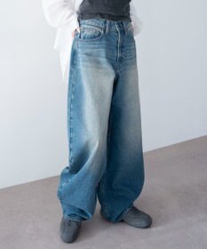 WEGO ワイドカーブデニムパンツ