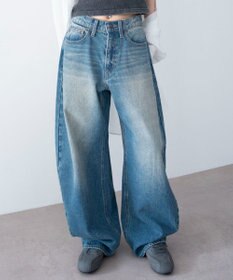 WEGO ワイドカーブデニムパンツ