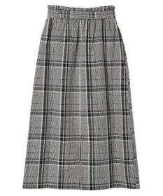 Green Parks 綿麻混バックルベルト付タイトスカート