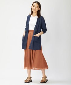 J.PRESS LADIES 【洗える】ブライトスパンボイルAタック スカート