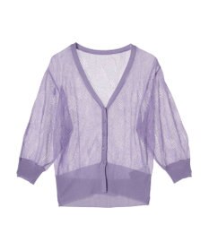 earth music&ecology 花柄シアーカーディガン