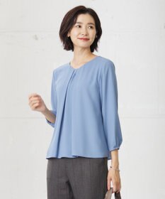 J.PRESS LADIES ストレッチジョーゼット Vネック カットソー