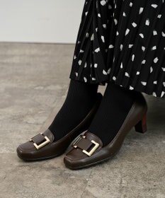 Pointer 日本製 本革バックルパンプス