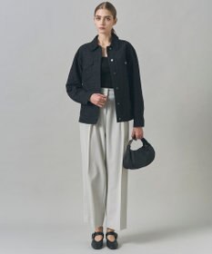 ICB 【UVカット・洗える】ウール2WAYストレッチ ワイドパンツ