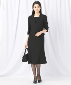 自由区 FORMAL 【前開きワンピース】ネルファータリンググログラン ジャケット+ワンピース