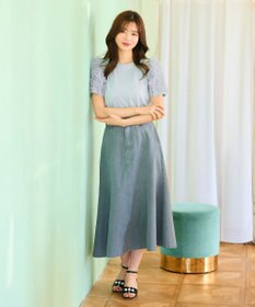 Feroux チュールスリーブ Tシャツ