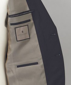 GOTAIRIKU 【御幸毛織】Superio160 ウールカシミヤ スーツ（ブラックストライプ）