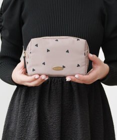 TOCCA 【撥水】DANCING LOVE POUCH ポーチ ベージュ系