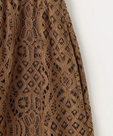 自由区 S 【SHIHOさん着用】バイカラーレース スカート