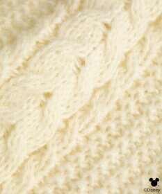 earth music&ecology 【予約】Disney/ポイントミッキーケーブルニット