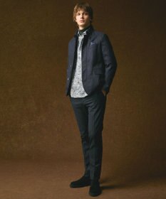 JOSEPH ABBOUD 【LIBERTY・綿100％】リバティペイズリープリントコーデュロイ シャツ