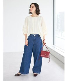 CRAFT STANDARD BOUTIQUE ピンタックホイップスリーブブラウス