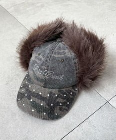 WEGO ラインストーンドッグイヤーキャップ