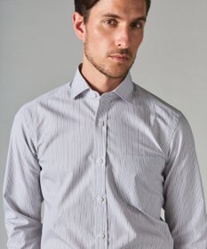 GOTAIRIKU 【形態安定】PREMIUMPLEATS_スモールワイドカラー 通年ドレスシャツ