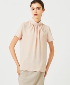 BEIGE， EVA / ハイネックハーフスリーブブラウス