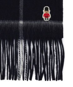 MOONBAT 【WEB限定】MACKINTOSH PHILOSOPHY ウール100%バッキンガムベア チェックマフラー (パッケージ付き)