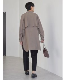 AMERICAN HOLIC バンドカラーフリルシャツチュニック