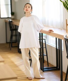 #Newans サークルスリーブAラインブラウス