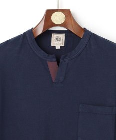 J.PRESS MEN コットンカノコ キーネックポケット Tシャツ