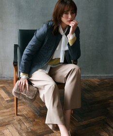 23区 S 【一部店舗限定/UVケア/接触冷感/撥水】ブライトタイプライター ボウタイ ブラウス