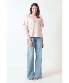 DAKS ロゴ スパンコール Tシャツ