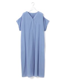 23区 L 【Lサイズ限定/接触冷感/速乾性/洗える】エアリーブライトローン Vネックワンピース