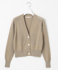 自由区 L 【洗える】ペーパーブレンド カーディガン