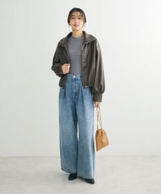 Green Parks フェイクレザードロストブルゾン