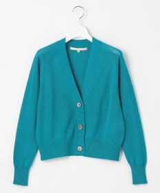 自由区 L 【洗える】ペーパーブレンド カーディガン