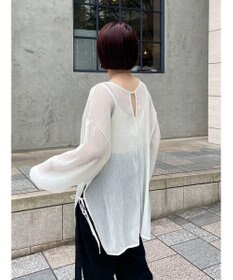 Green Parks 前後２Ｗａｙ　シフォンプリーツチュニック