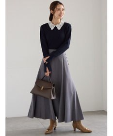 Te chichi ケミカルレースカラーリブニット