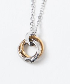 WEGO ミニトリプルリングチェーンネックレス